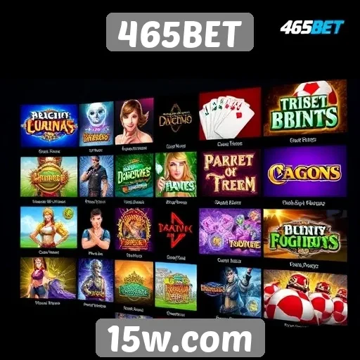 Exploração da variedade de jogos disponíveis na 465BET